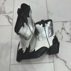 Metallic Cowboy Booties